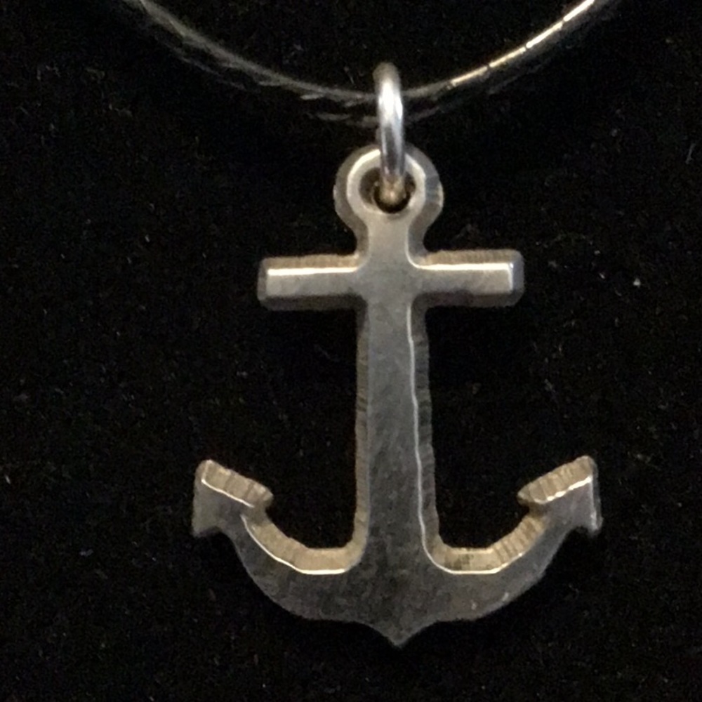 Sterling silver unisex Anchor pendant